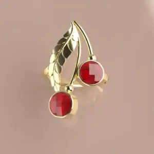 bague OR GRENAT CATALAN CERISES.66