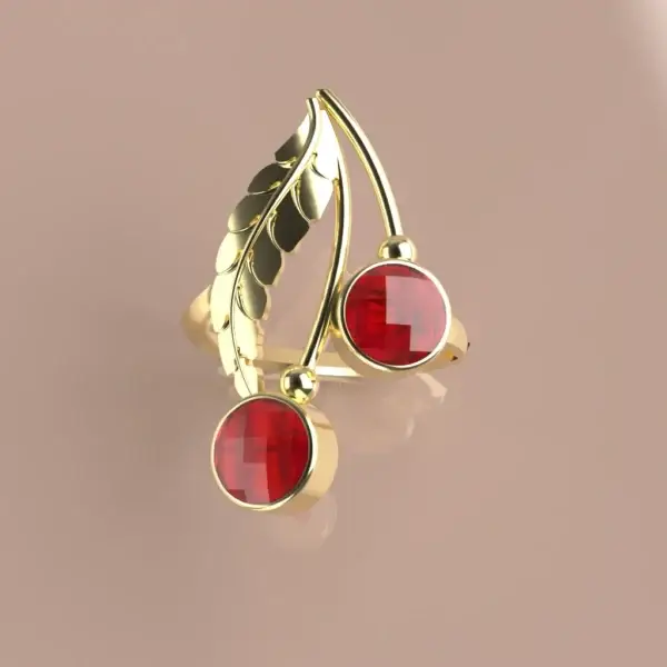 bague OR GRENAT CATALAN CERISES.66 bague OR GRENAT CATALAN CERISES.66