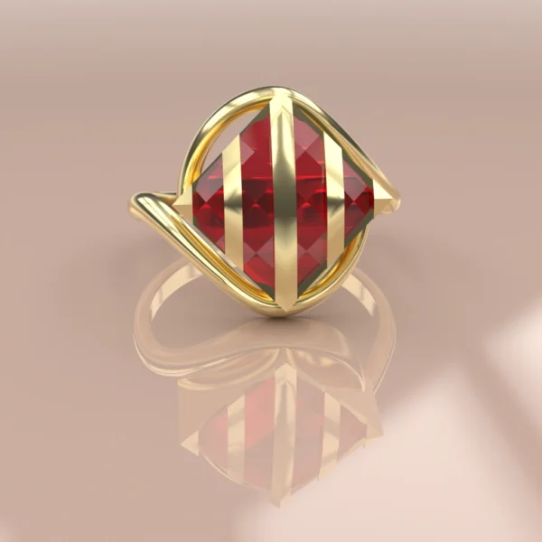 bague or grenat de perpignan logo catalan 66 bague or grenat de perpignan logo catalan