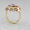 BAGUE OR ET GRENAT CATALAN AMETHISTE BOIX
