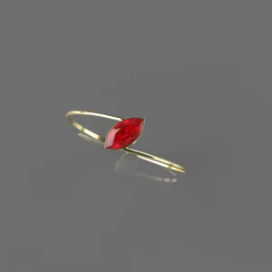 bracelet or et grenat catalan coeur-