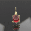 PENDENTIF OR ET GRENAT CATALAN TORTUE OR Pendentif tortue or et grenat