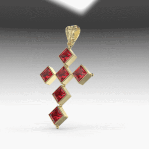 croix or grenat catalan losange