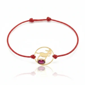 BRACELET OR GRENAT CATALAN BURRO