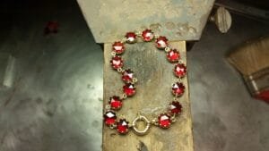 BRACELET GRENAT CATALAN CHEVILLE ATELIER